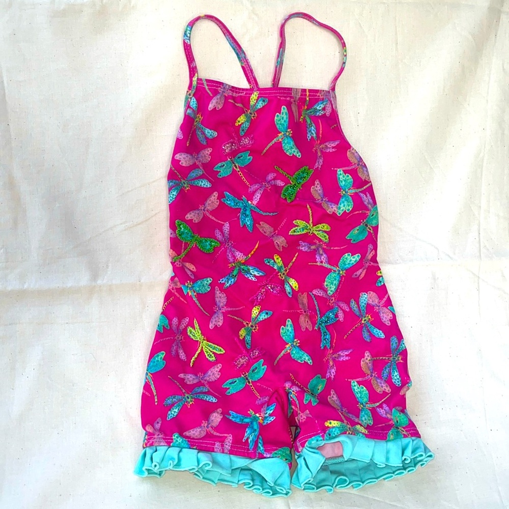 Submarine Kids One Piece with Colorful Dragonflies